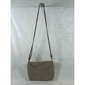 Madison West Shoulder Bag Chain Strap Taupe Satchel Purse Crossbody Handbag